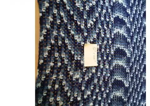 Hand Crocheted Lap Blanket 56X44
